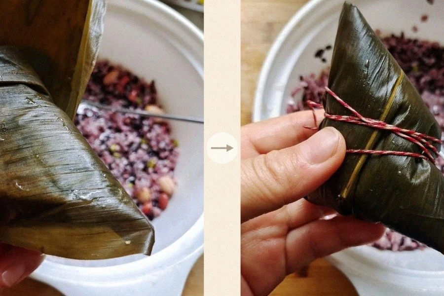 Eight-Treasure Sticky Rice Zongzi step 3
