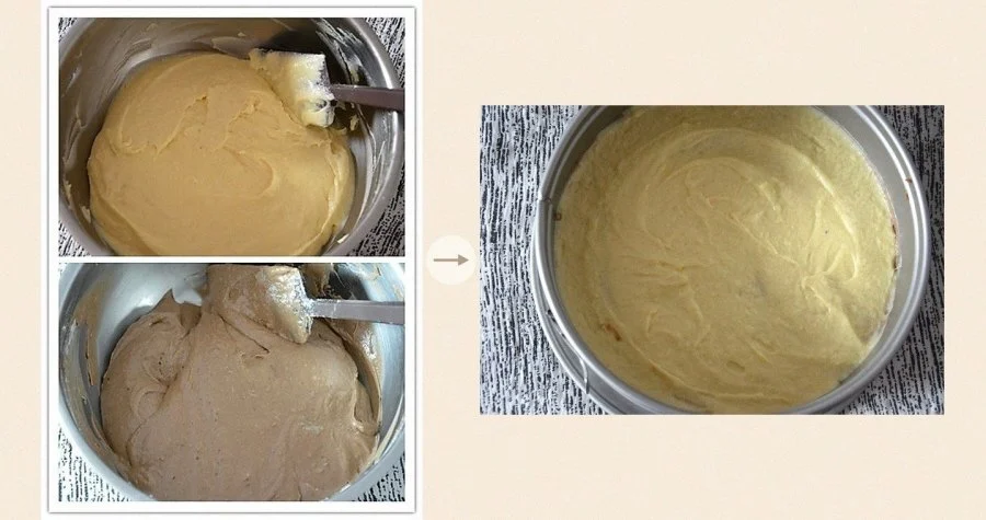 Grass-Topped Marble Cake step 2