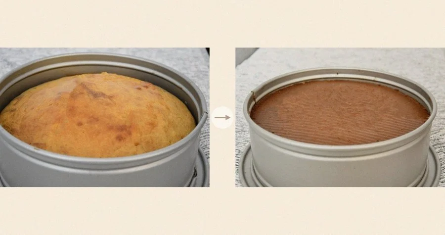 Grass-Topped Marble Cake step 3