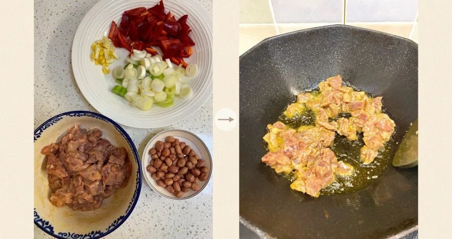 Kung Pao Pork Diced step 2