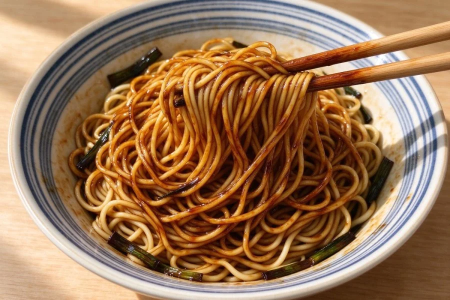Scallion Oil Noodles step 10