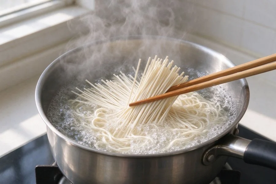 Scallion Oil Noodles step 7