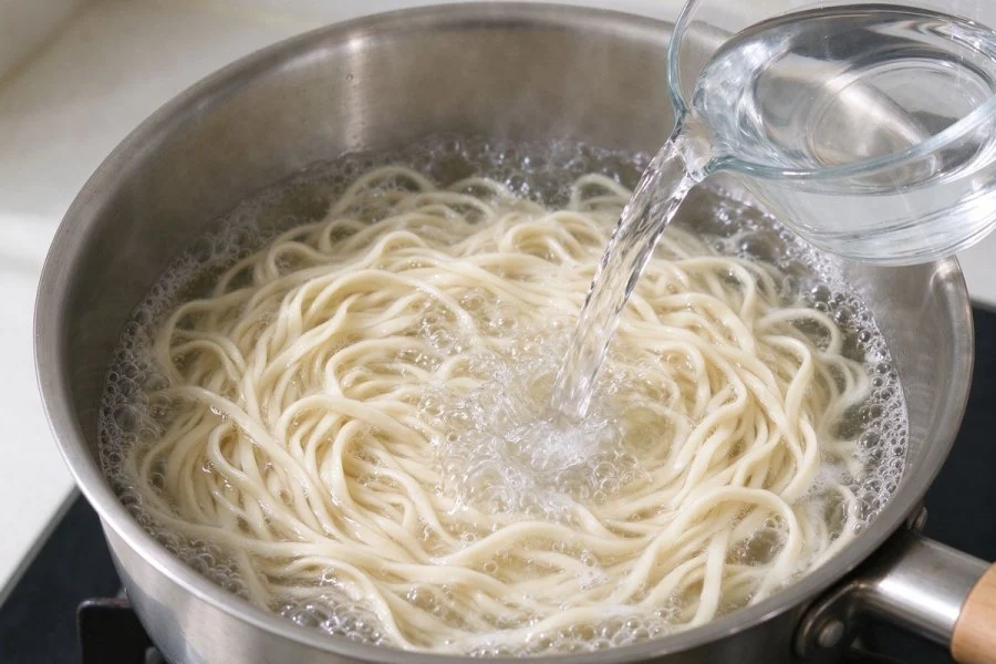 Scallion Oil Noodles step 8