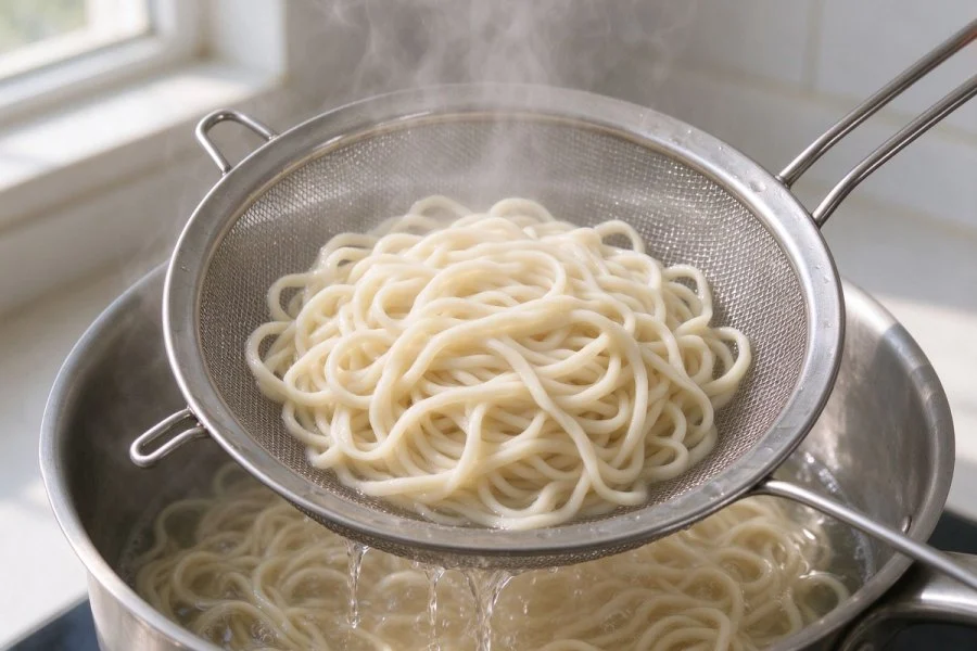 Scallion Oil Noodles step 9