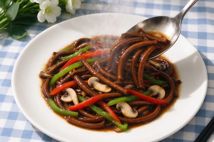 Soft-Shelled Eel Stir-Fry step 16