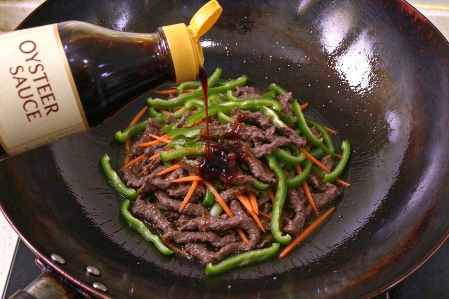 Spicy Stir-Fried Beef with Green Peppers step 6