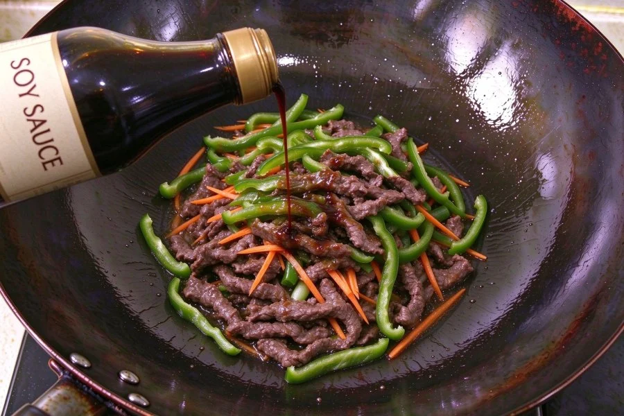 Spicy Stir-Fried Beef with Green Peppers step 7
