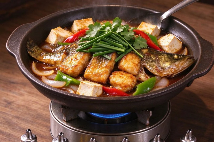 Stinky Mandarin Fish Dry Pot step 4