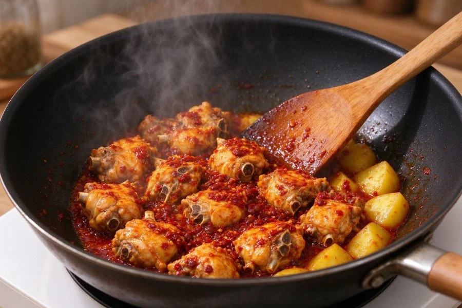 Xinjiang Big Plate Chicken step 4